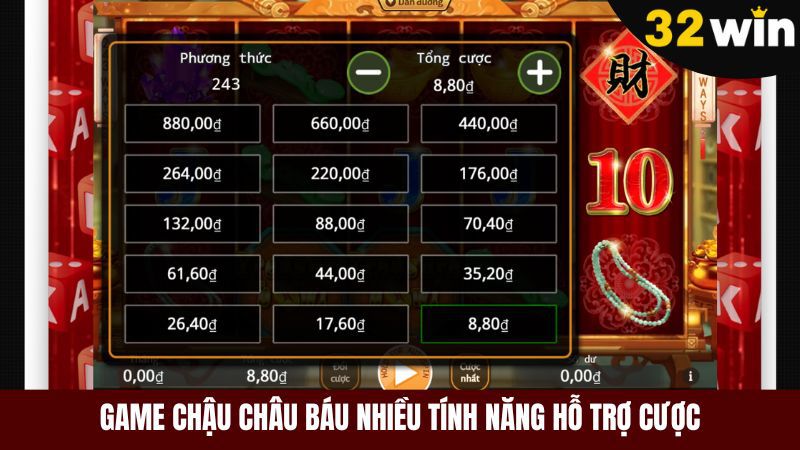 Chậu châu báu là game nổ hũ 32win nhiều tính năng cực hữu ích