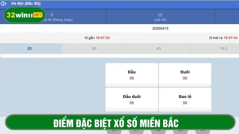 Điểm khác biệt ở xổ số miền Bắc 